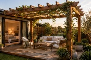Timber Pergola Can Extend Your Living Space Beyond the Bedroom