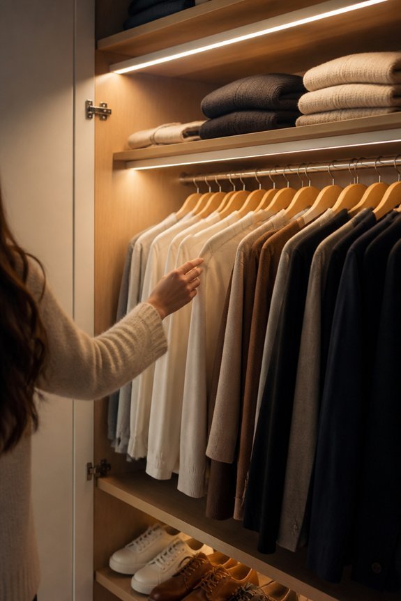 automatic energy saving wardrobe lighting