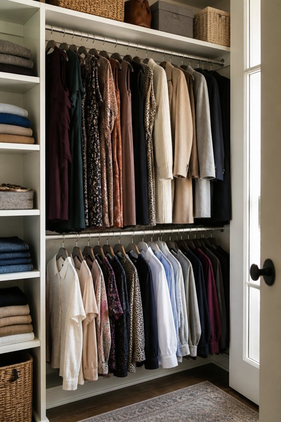 maximize closet hanging capacity