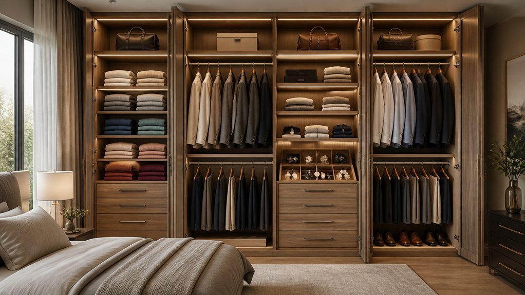 organized fitted wardrobe solutions