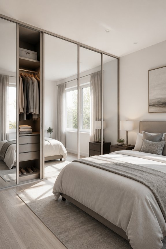 versatile mirrored wardrobe styles